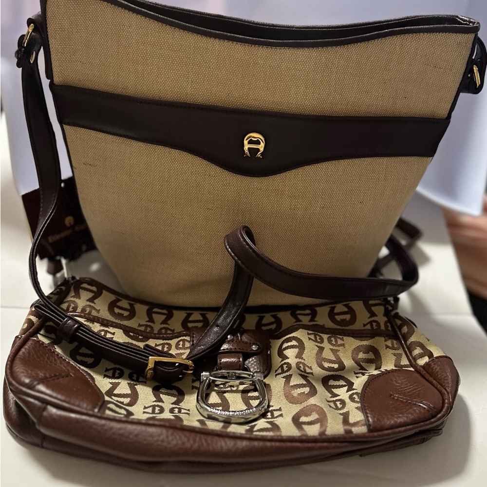 Bundle Lot of Two Etienne Aigner Bags
